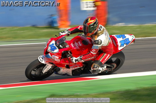 2008-05-11 Monza 1104 Supersport - Matthieu Lagrive - Honda CBR600RR